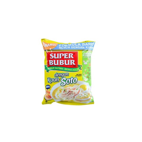 

SUPER BUBUR INSTAN KUAH RASA SOTO 48G