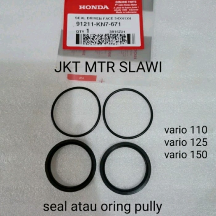 Seal Pully Oring Pully Seal Driven Face 34414 Vario 110 Vario 125 Vari Barang Langka