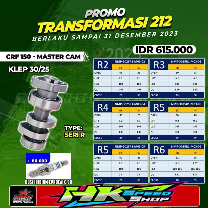 Noken As Brt Master Cam Crf 150 L R1 R2 R3 R4 R5 R6