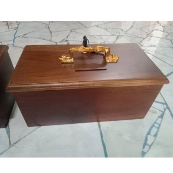 Kotak Amal Kayu Jati