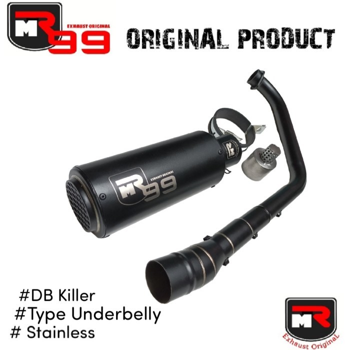 Knalpot Racing Yamaha Xsr155 - Xsr 155 Mr99 Underbelly Ram Full + Db