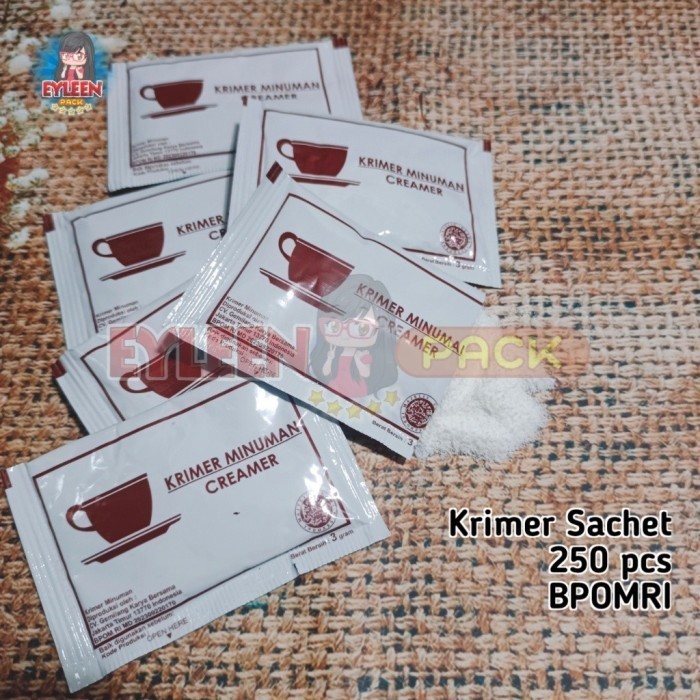 

TERLARIS TERLARIS TERLARIS CREAMER SACHET KRIMER SASET NON DAIRY ISI 250 PCS MURAH!!! MURAH MURAH
