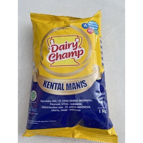 

TERLARIS TERLARIS TERLARIS SUSU DAIRY CHAMP 2,5KG / SUSU KENTAL MANIS / SUSU KENTAL MANIS DAIRY