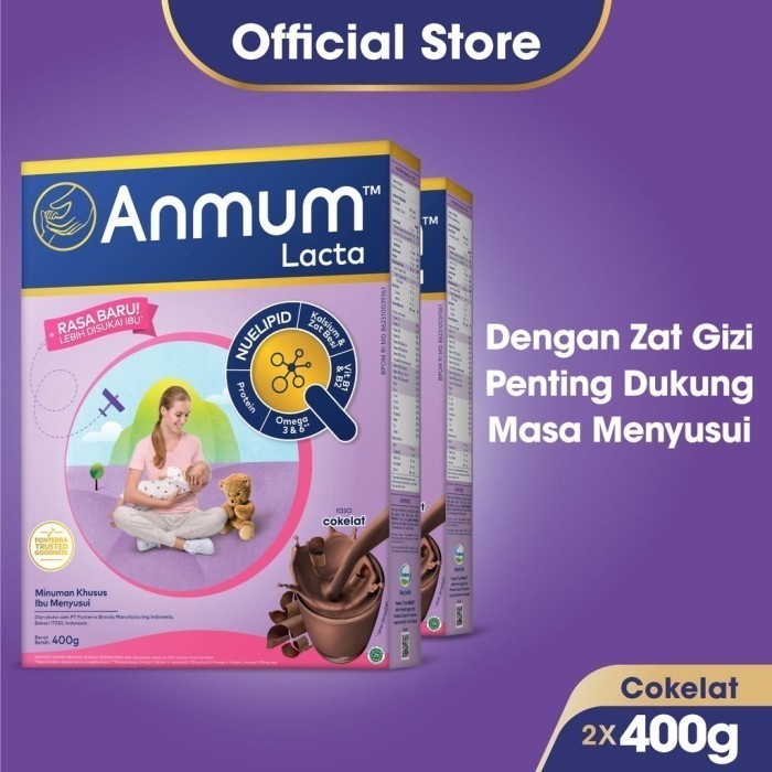 

TERLARIS TERLARIS TERLARIS ANMUM LACTA SUSU NUTRISI IBU MENYUSUI COKELAT 2 X 400G MURAH!!! MURAH