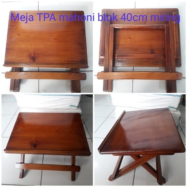 

Tpa Mahoni Blok 40 Cm Miring - Meja Mengaji - Alas Baca Al Quran