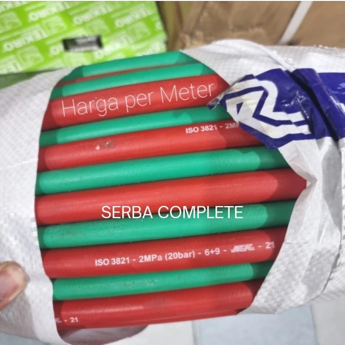 ><><><] SELANG LAS DOUBLE 3/8" x 1/4" NCR THAILAND TWIN WELDING RUBBER HOSE