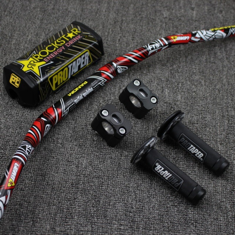 Ponsel pintar Metal Mulisha Pack Fat Bar 1-1/8 PROTAPER Bantalan Stang dengan Pegangan Pegangan Sepe