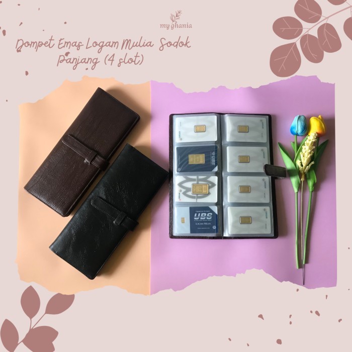 Dompet Logam Mulia Album Lm Emas Batangan Antam Ubs Minigold 4 Susun