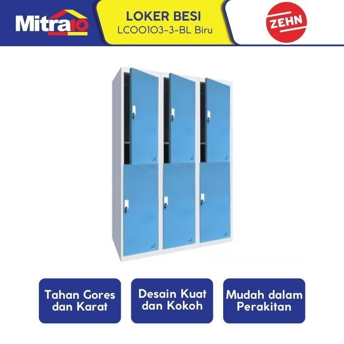 

Sale Zehn Loker Besi 3 Kolom 2 Tingkat - Biru Lc00102-3-Bl