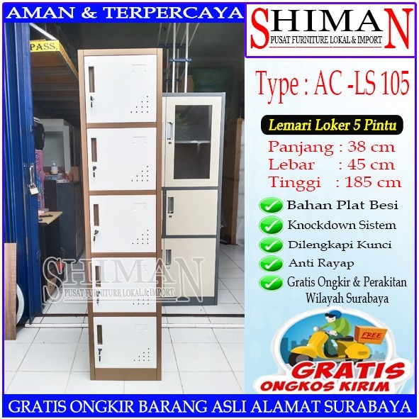 

Sale Lemari Loker Besi 5 Pintu Ac Ls105 Lemari Arsip