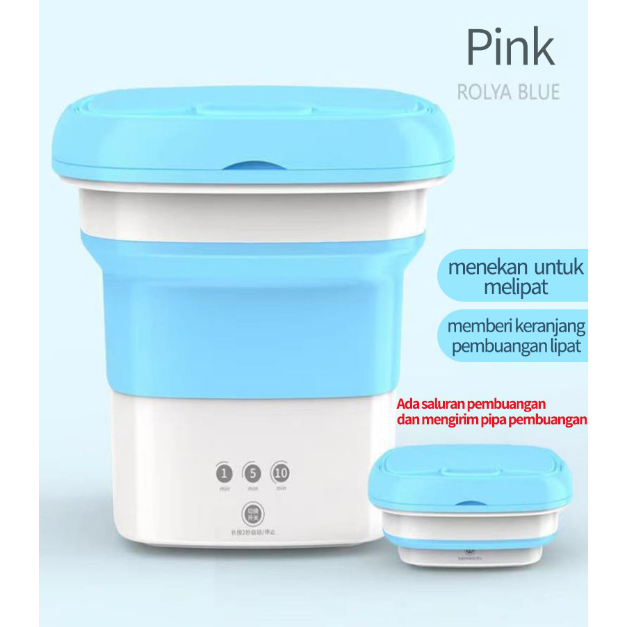 Mesin Cuci Mini Portable Mesin Cuci Lipat Mini Folding Washing Machine Mesin Cuci Kecil KAPASITAS