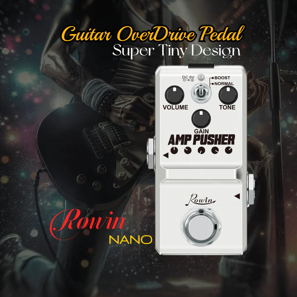 Rowin NANO Guitar Pedal Overdrive AMP Pusher Legendary TS808 Tube Scream 70‘s  TS Tube Sound Tone Su