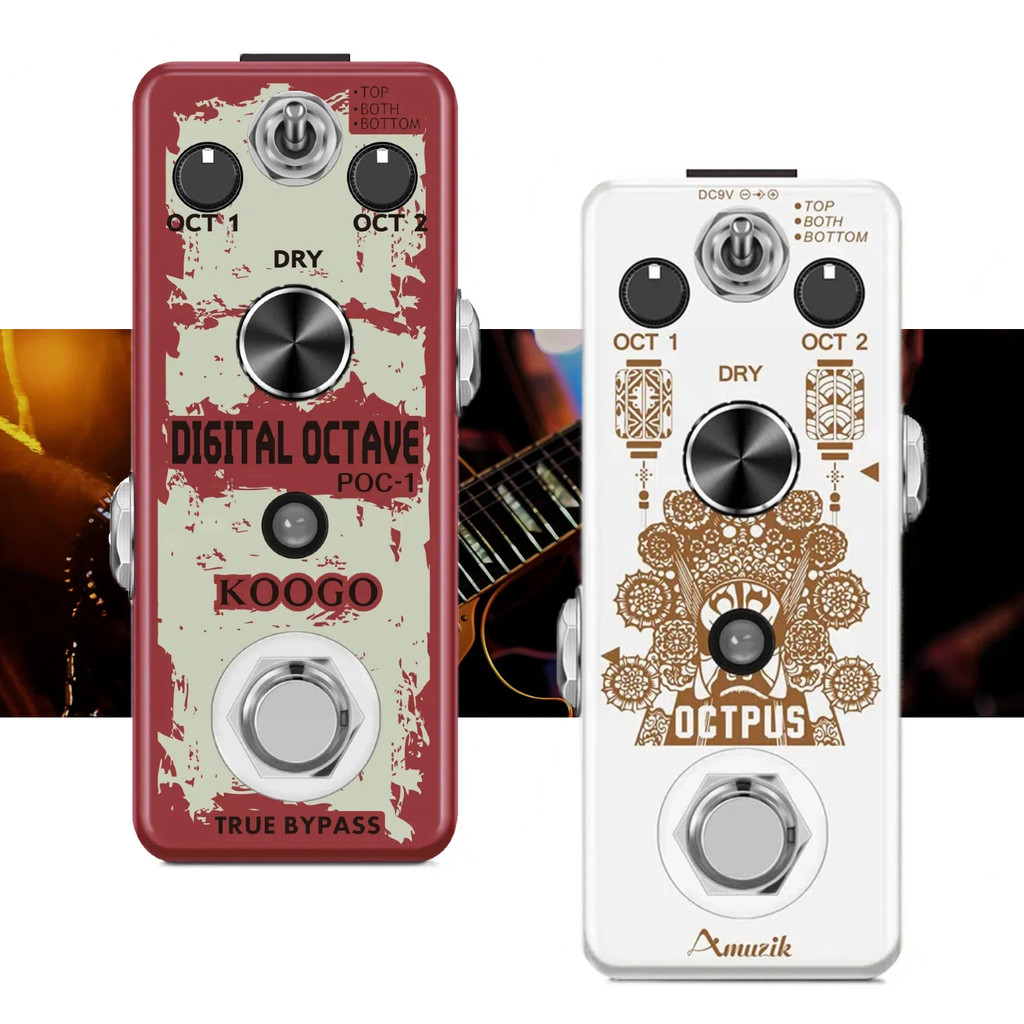Amuzik Pure Octave Guitar Pedal Octaver Digital Octpus 11 Kinds Combinations Classic Octaver Monopho