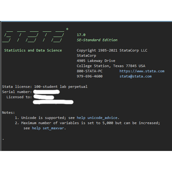 Stata 17 SE MAC ORIGINAL PERPETUAL / LIFETIME LICENSE