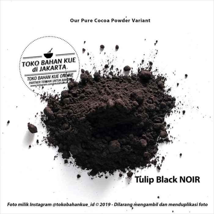 Tulip NOIR Cocoa Powder 250gr Coklat Bubuk Hitam Gurih Purecocoa Noir