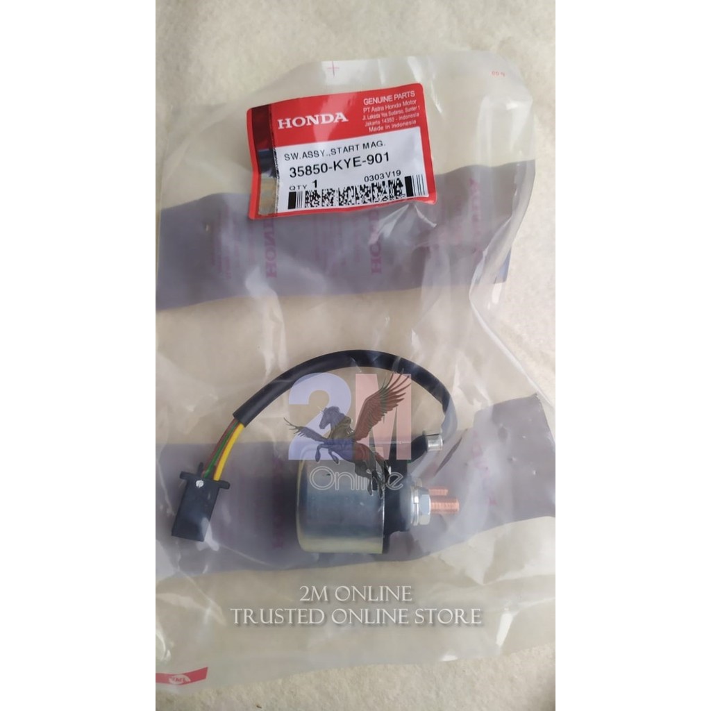 Bendik Relay Switch Stater Megapro Mono Ori Ahm 35850-Kye-901 Barang Langka