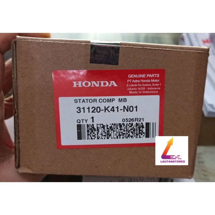 31120-K41-N01 Stator Comp Spul Supra X 125 Fi Blade 125 Mb Mitsuba Barang Langka