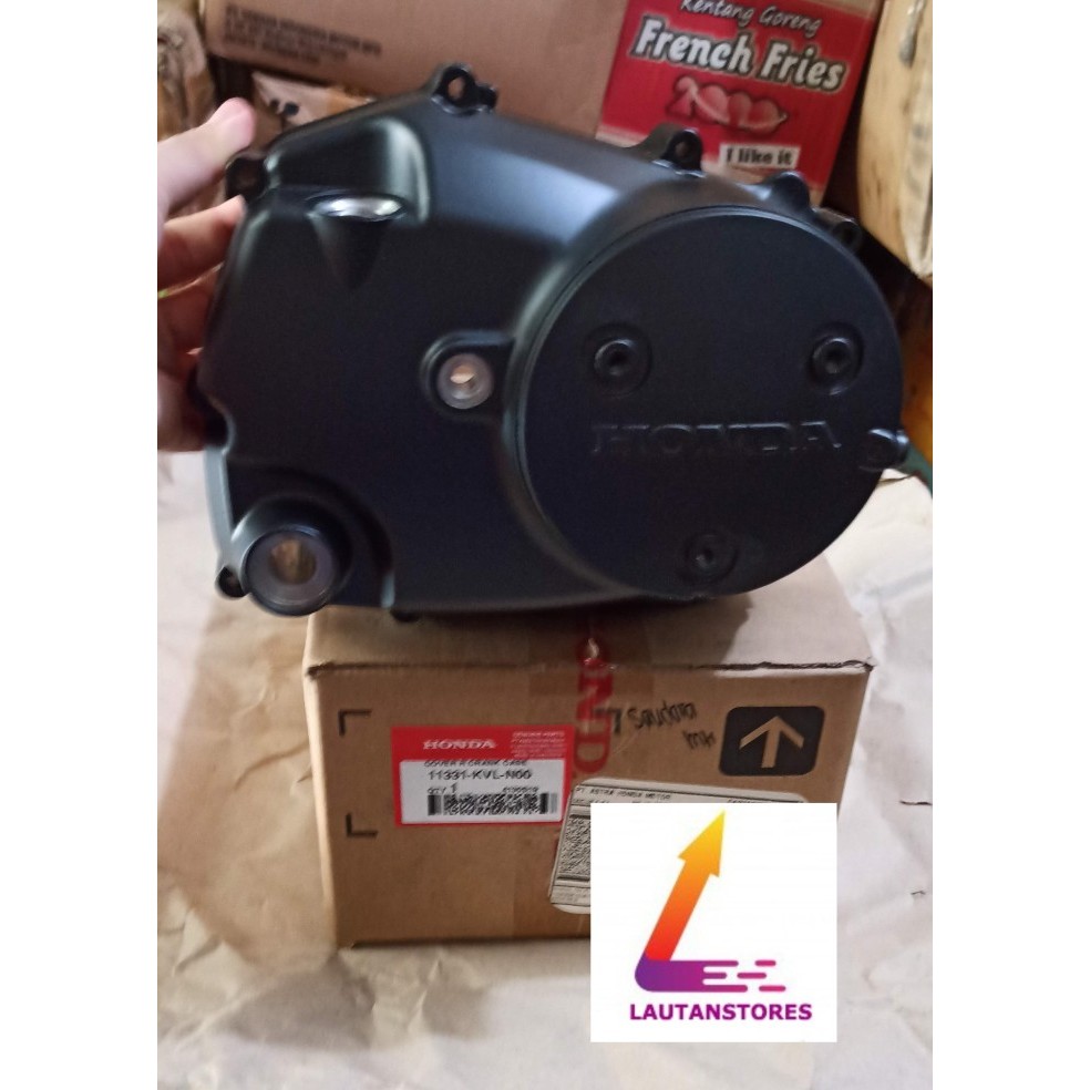 11331-Kvl-N00 Cover R Crank Case Kanan Supra X 125 Batman Hitam Barang Langka