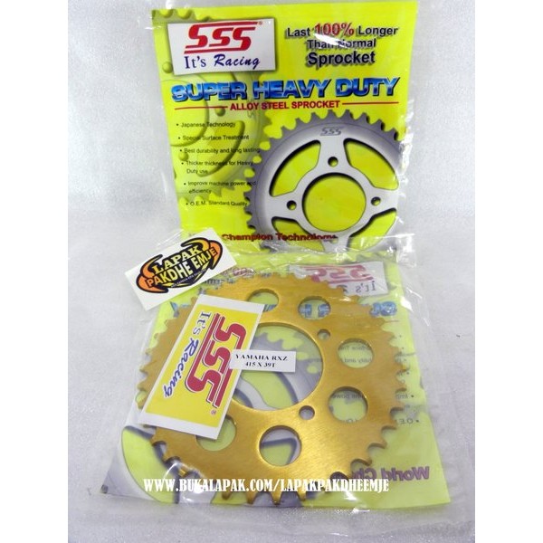 Ger Gear Belakang Sss 415 39 Jupiter Z Jupiter Mx New Jupiter Mx Rx King Rxz Fizr Gold Alumunium Sss