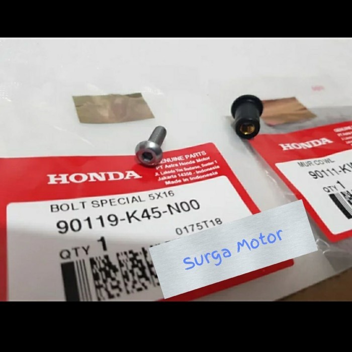 Baut Mur Karet Visor Cover Meter Cb150R Se Cbr150R Cbr250R Ori Ahm Barang Langka