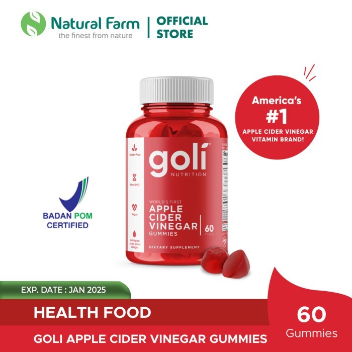 

Goli Apple Cider Vinegar - 60 Gummies [DM]