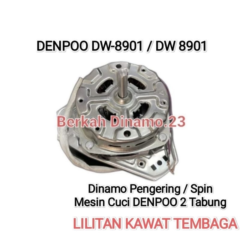 Dinamo Spin Pengering Mesin Cuci DENPOO DW-8901 Mesin Dinamo Pengering Denpoo Dw8901