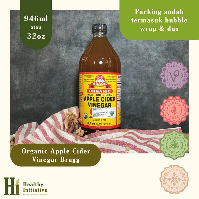 

Bragg Apple Cider Vinegar / Cuka Apel 946 mL / 32 OZ