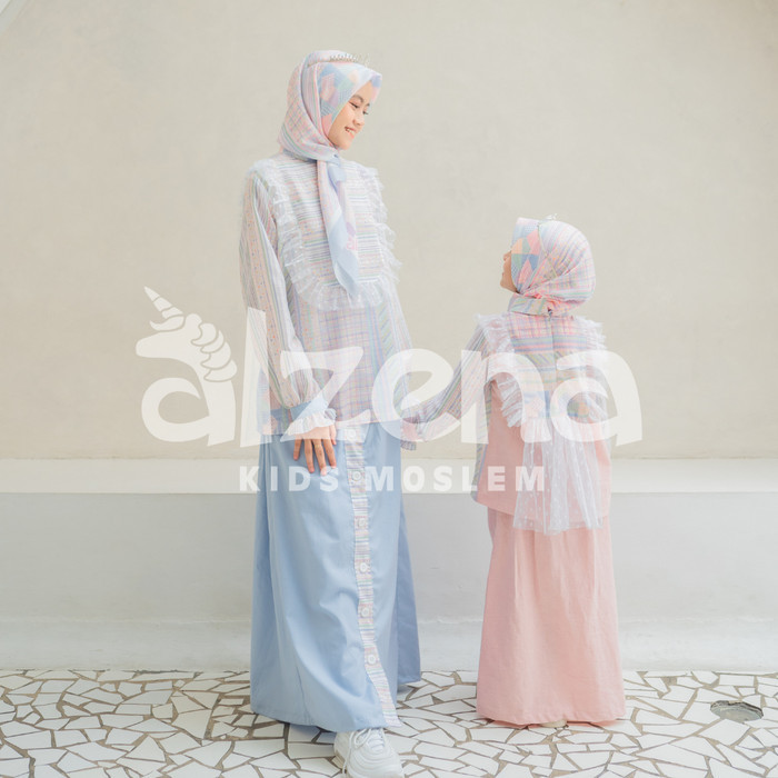Setelan Muslim Anak Perempuan One Set Anak Yasmin By Alzena Kids Mosle {TerlarisBest Seller}