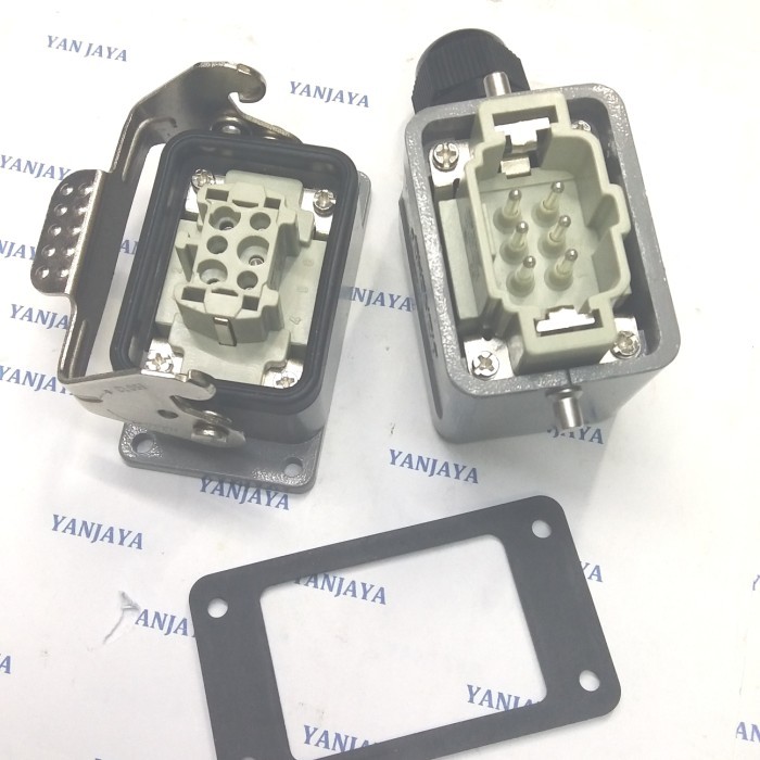 HEAVY DUTY CONNECTOR SOCKET 6PIN + PLUG 6PIN