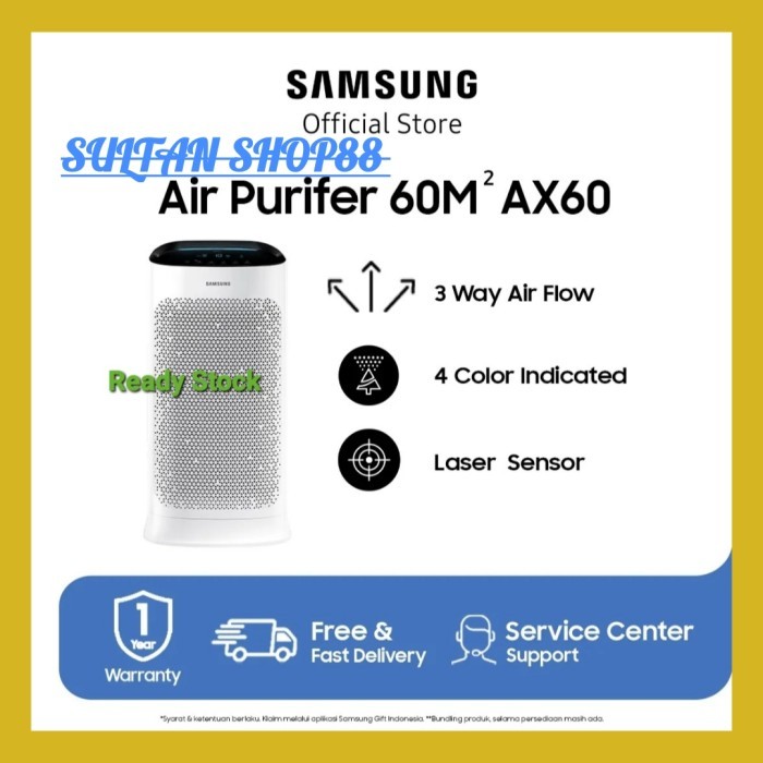 Samsung Air Purifier Ax60R5080Wd/Ax5000 (60 M2)