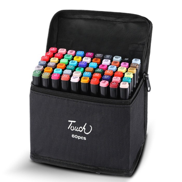 

TERLARIS! TOUCH RAVEN 30/40/60/80 Warna Marker Pen Set Berminyak