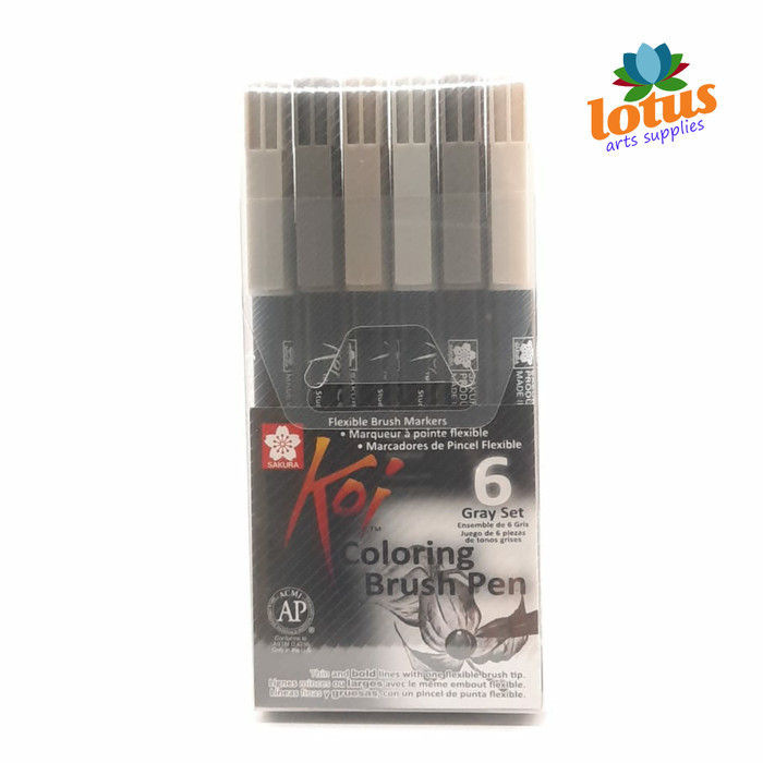 

HOT SALE! Sakura Koi Coloring Brush Gray Set 6