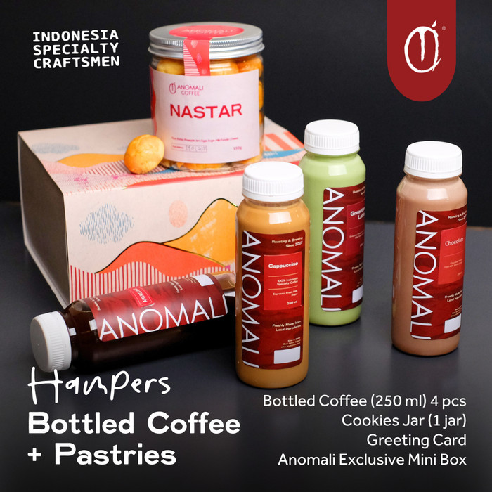 

Anomali Coffee Exclusive Mini Paket Kopi Botol 250Ml - Kue Kering Hampers Best Seller