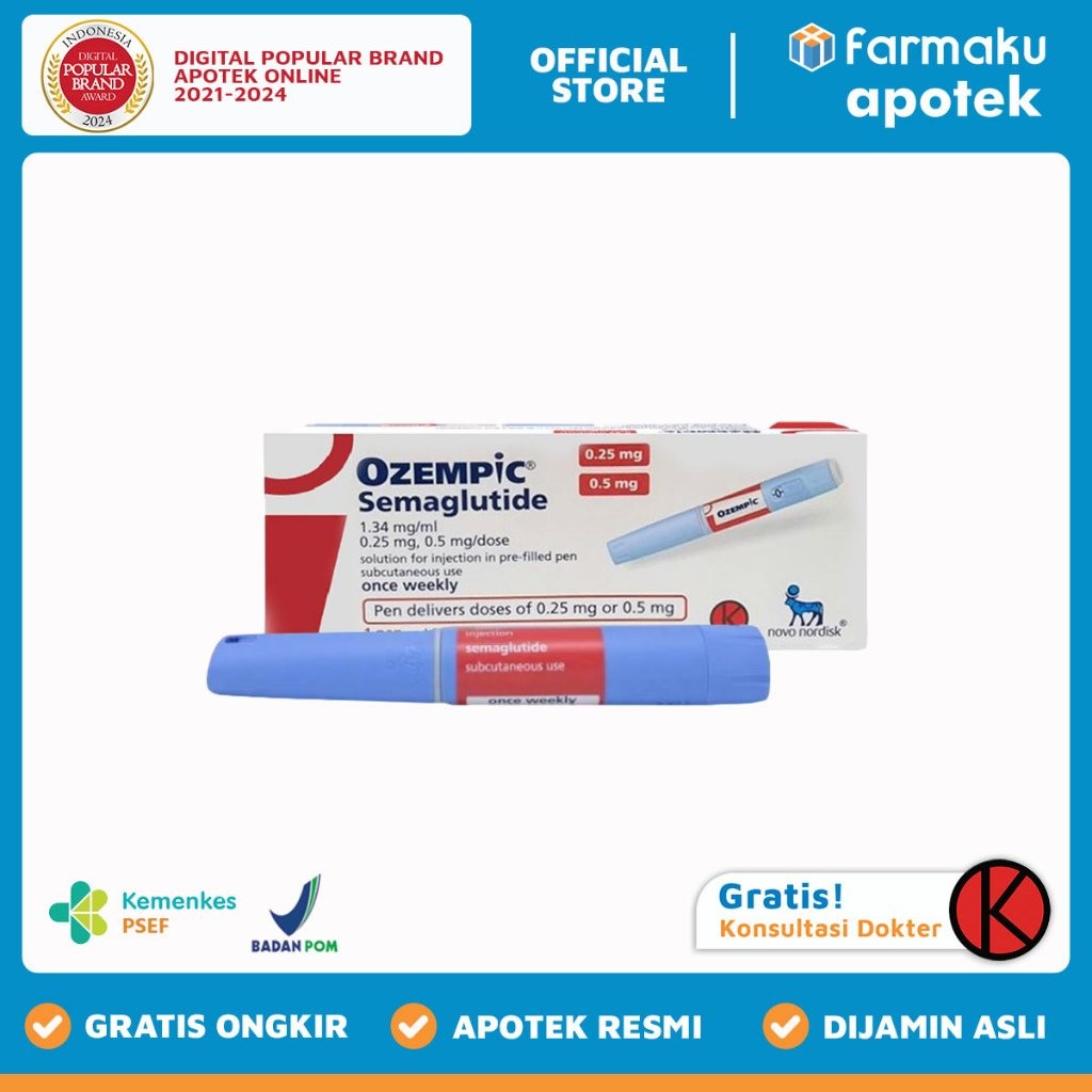 Ozempic Dual Dose 0.25/0.5 mg Injection 1.5 ml - BIN