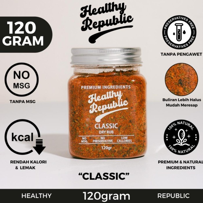 

HOT SALE! Healthy Republic Dry Rub Bumbu Marinasi Serba Guna Rendah Kalori
