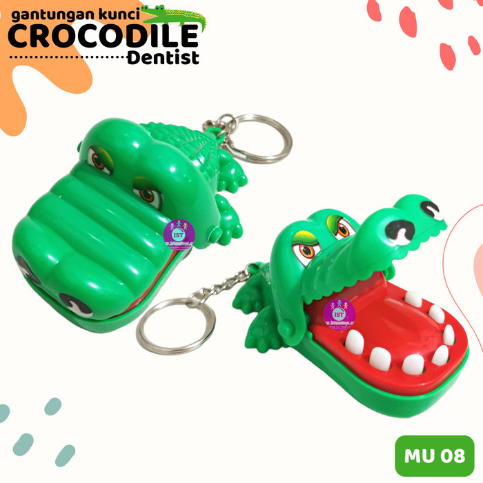 Mainan Gantungan Kunci Crocodile Dentist Game Mini MU08