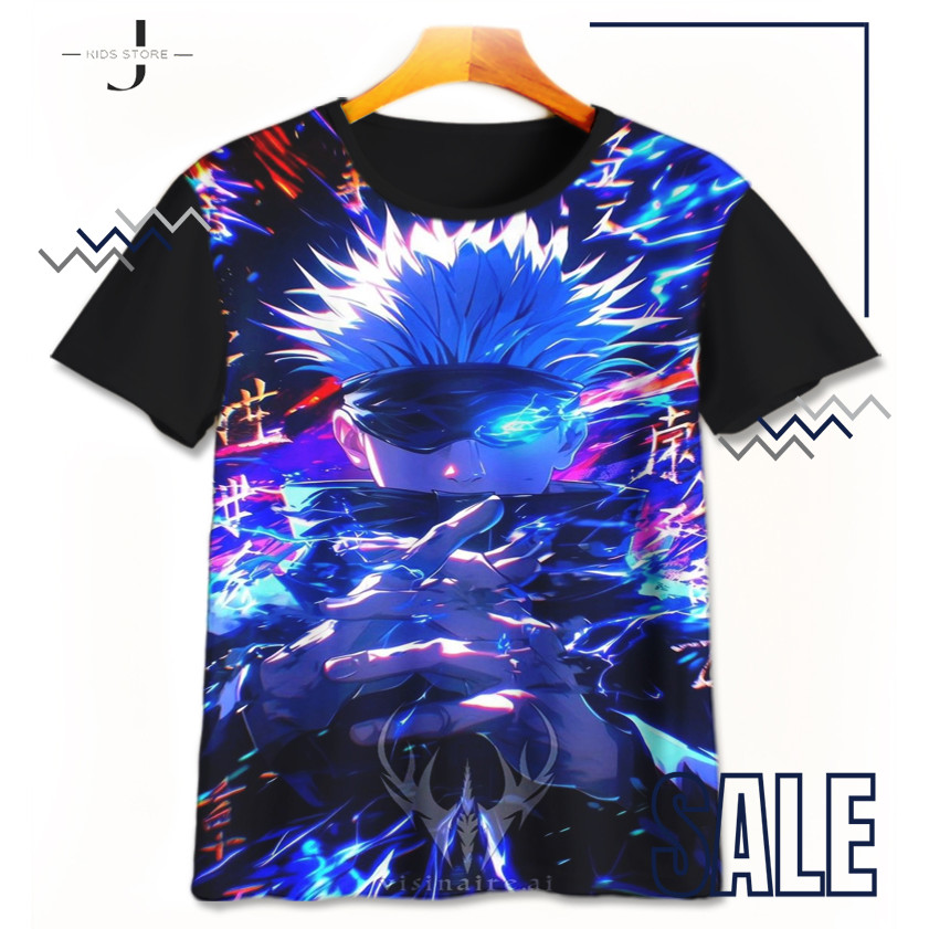 Kaos Anak Jujutsu Kaisen Gojo Satoru Satoru gojo-1-designWD Baju Anak Anime Umakuka - JKids Store