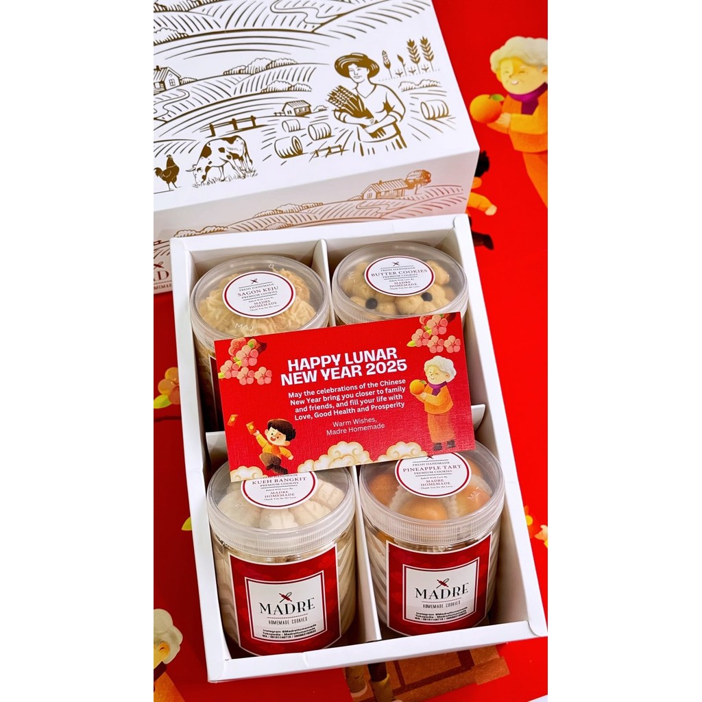 

Hamper Cny Imlek - 4 Cookies Madre Homemade Parcel Chinese New Year