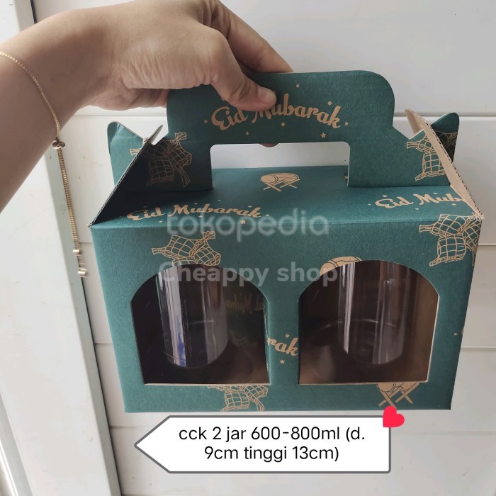 

Eflute Box Lebaran 2 Jar 600Ml Box Lebaran Kuker Box Lebaran Cookies