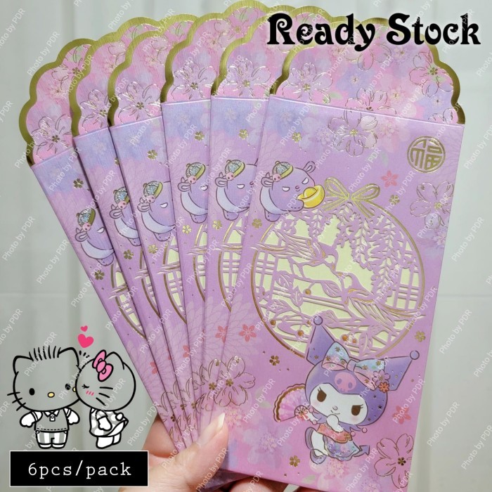 

Amplop Ampao Sanrio Original isi 6 Premium Kuromi
