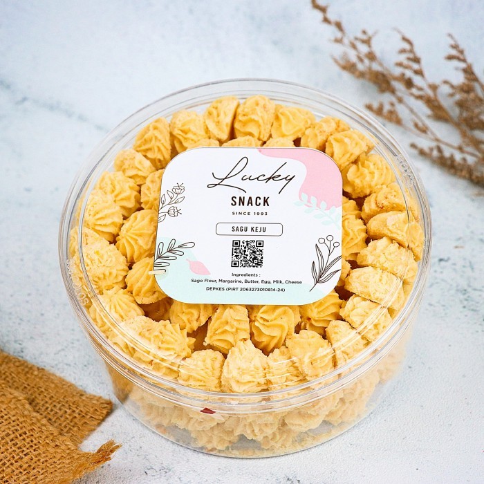 

Kue Kering "Sagu Keju" Wisman Wijsman Uk 500 Gram Toples Bulat Best Quality