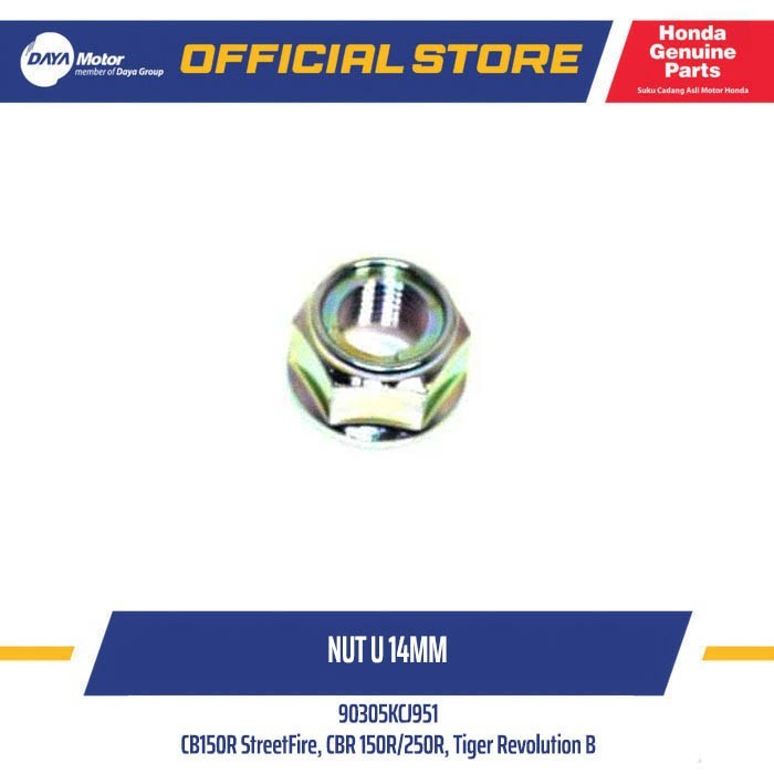 90305KCJ951 Nut U 14mm CBR 150R, New CB150R Streetfire