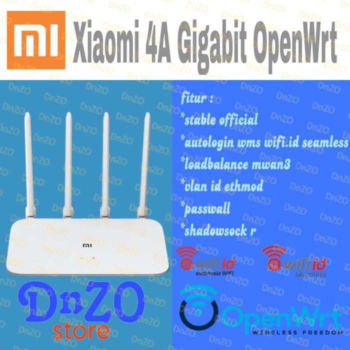 Terbaru Openwrt Mi4A Gigabit Xiaomi Router Mi 4A Wifi Loadbalance Autologin