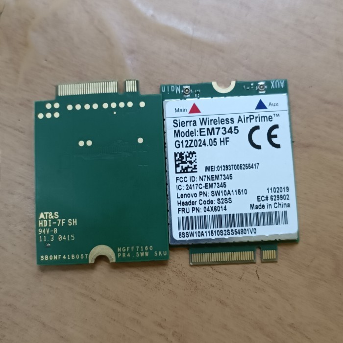 Terlaris Modem Wwan Model Em7345 Model Fibocom L850 Gl 4G+ Original