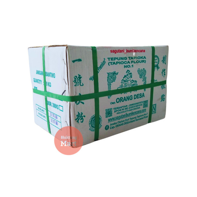 

1 DUS Tepung Tapioka Cap Orang Desa Kartonan 1kg x 10