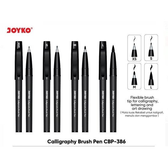 

TERLARIS! Joyko Brush Pen Calligraphy CBP-386