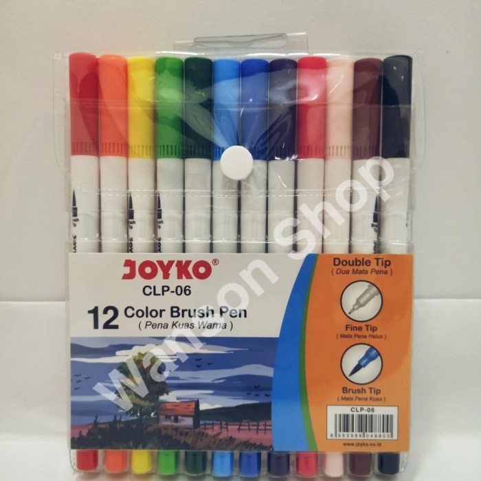 

PROMO! COLOR BRUSH PEN / PENA KUAS WARNA JOYKO CLP-06 12WARNA