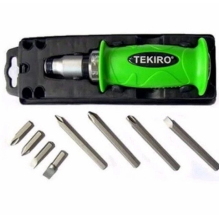 Kualitas terbaik] obeng ketok set 9 pcs Tekiro / impact driver 9 pcs set Tekiro