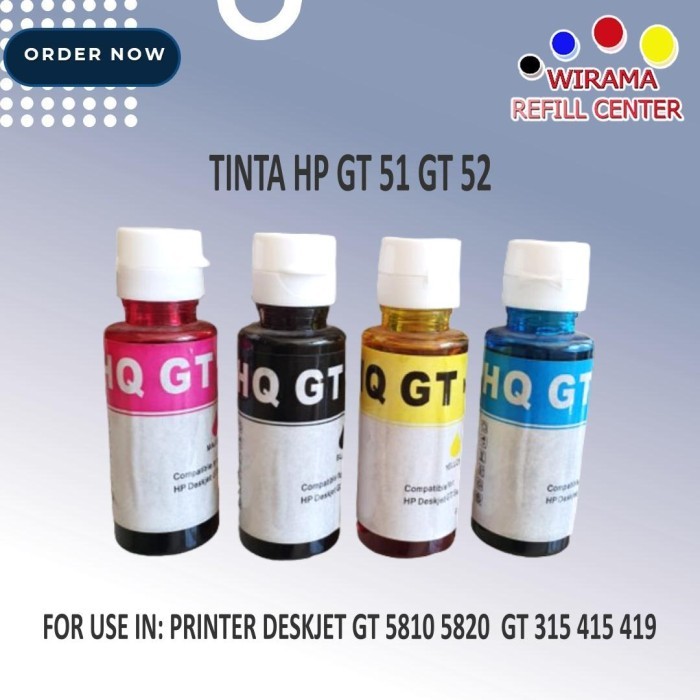 *#*#*#*#] TINTA Printer HP GT 51 52 Compatible Colorpro