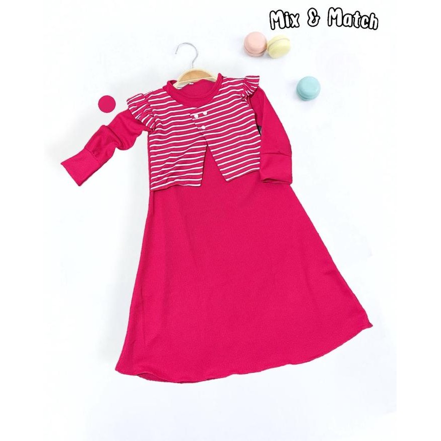 GAMIS BLAZER ANAK PEREMPUAN COCOK UNTUK LEBARAN USIA 1 SAMPAI 10 TAHUN